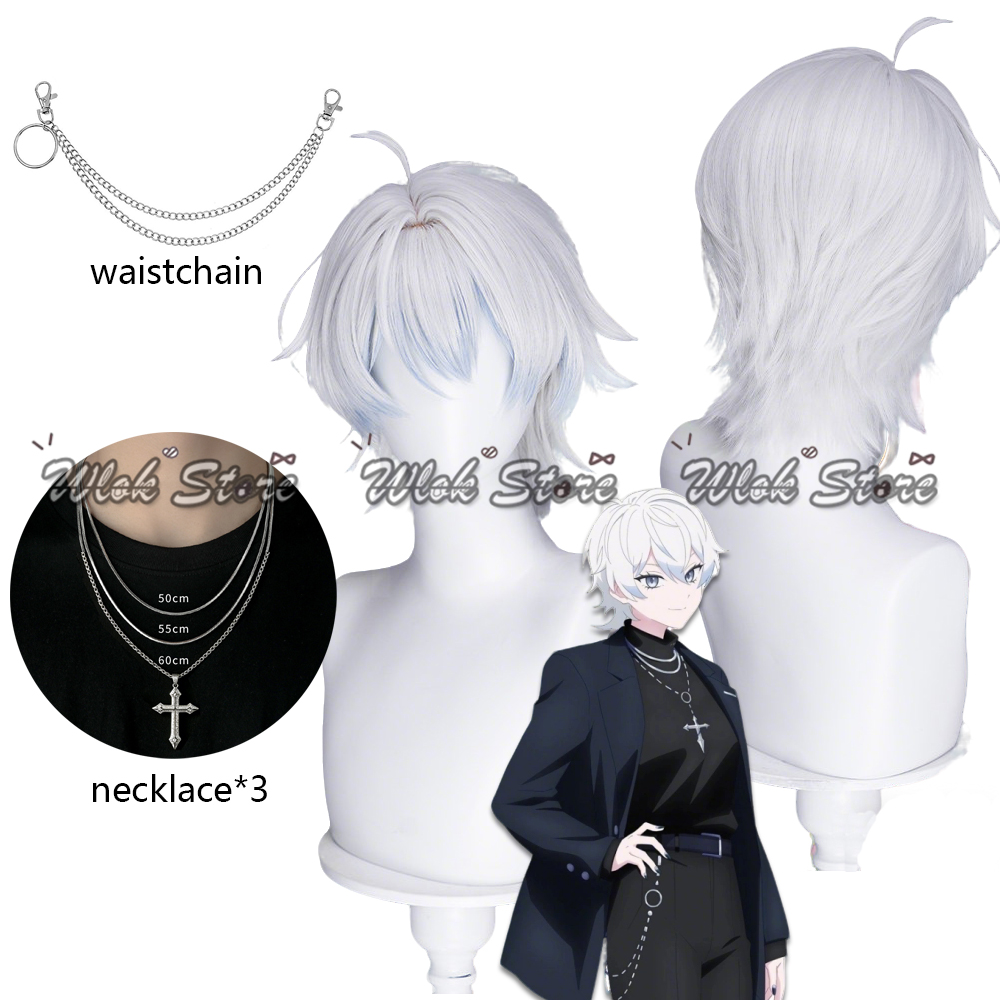 Cosplay Anime White Hair - Peluca de Cosplay de Anime Needy