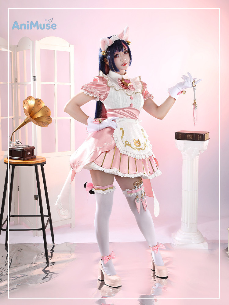Anime Cosplay Maid - Juego Overwatch Kiriko Kamori ‌ Disfraz