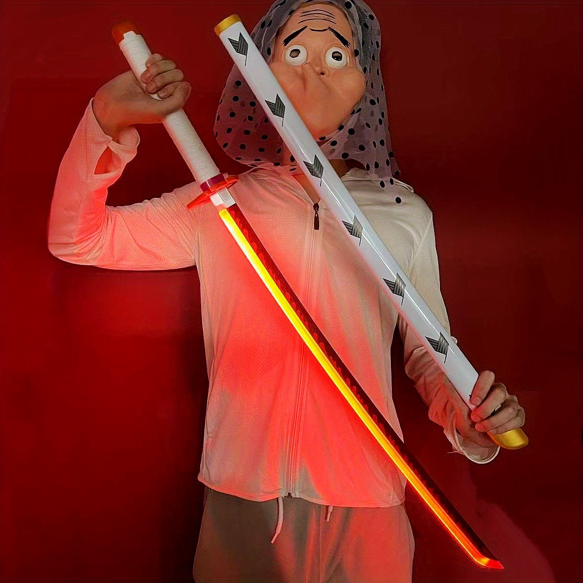 Anime Cosplay Katana - Espada Luminosa LED de Demon Slayer,