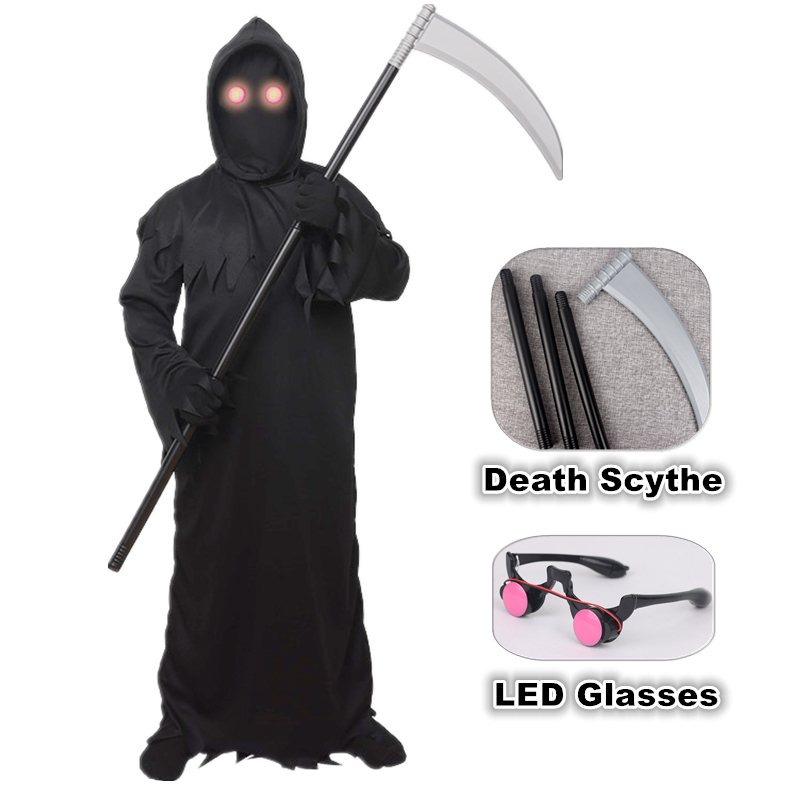 Anime Cosplay Eyes - Disfraz de Halloween del Grim Reaper,