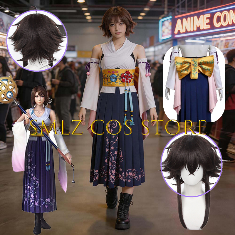 Anime Cosplay Kimono - Disfraz de Cosplay de Yuna de