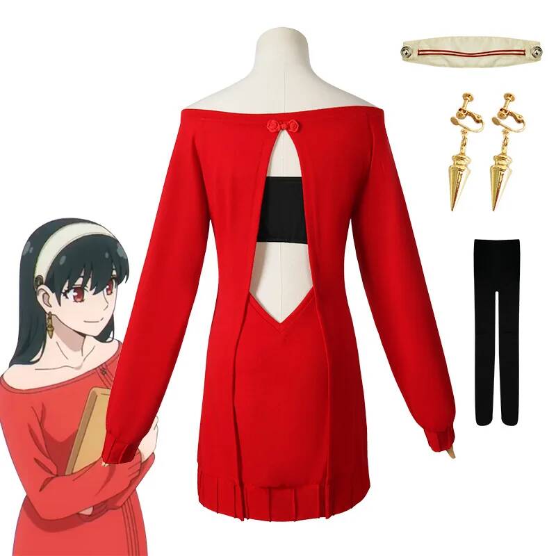 Anime Cosplay Yor Forger - Disfraz de Cosplay de Anime FAMILY,
