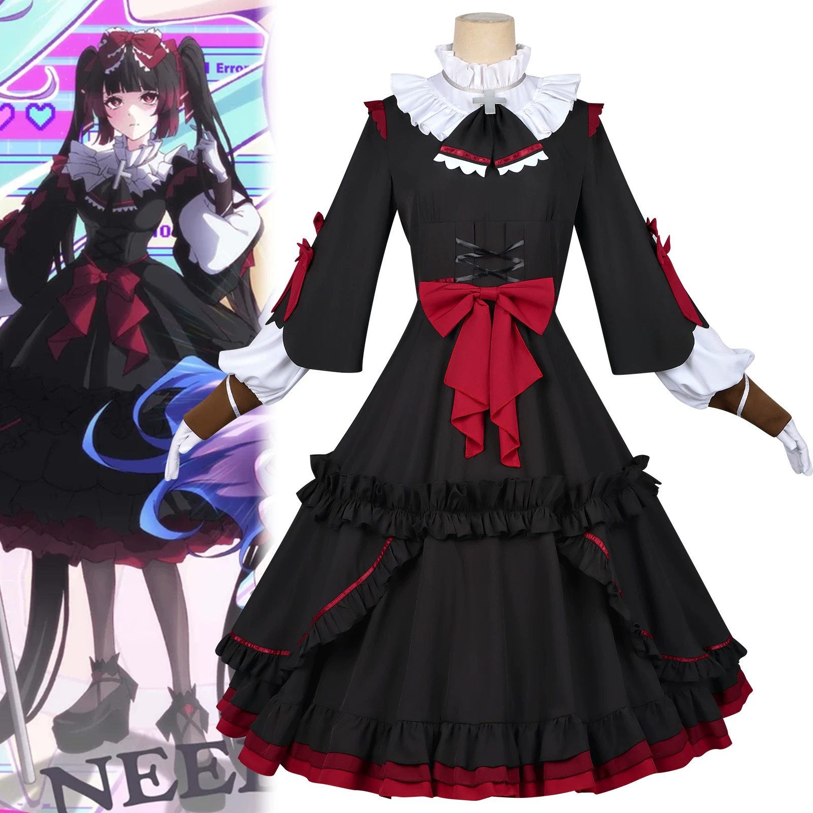 Anime Cosplay Black Girl - Disfraz de Cosplay de Anime Needy