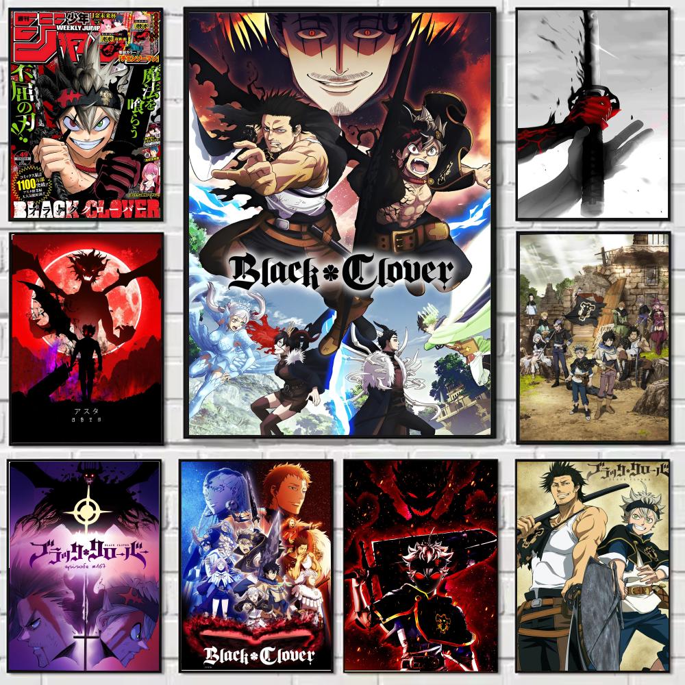 Black Clover Grimoire - Póster de trébol caliente de Anime
