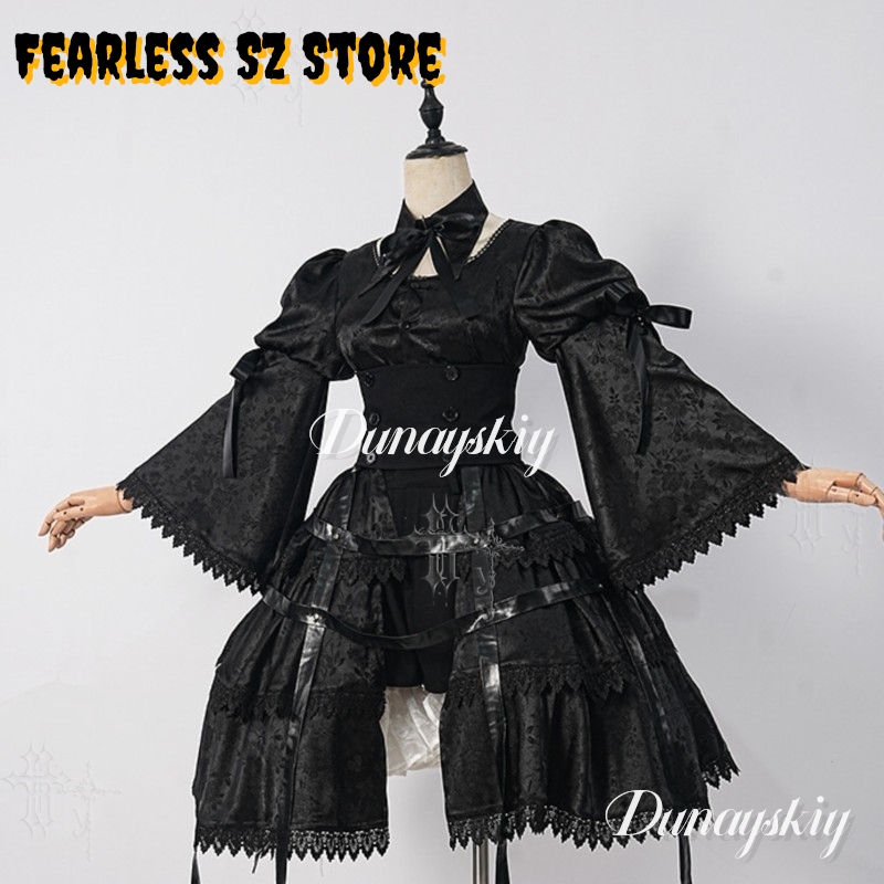 Vestido Gótico para Niña, Disf - Anime Cosplay Black Girl reseña y precio