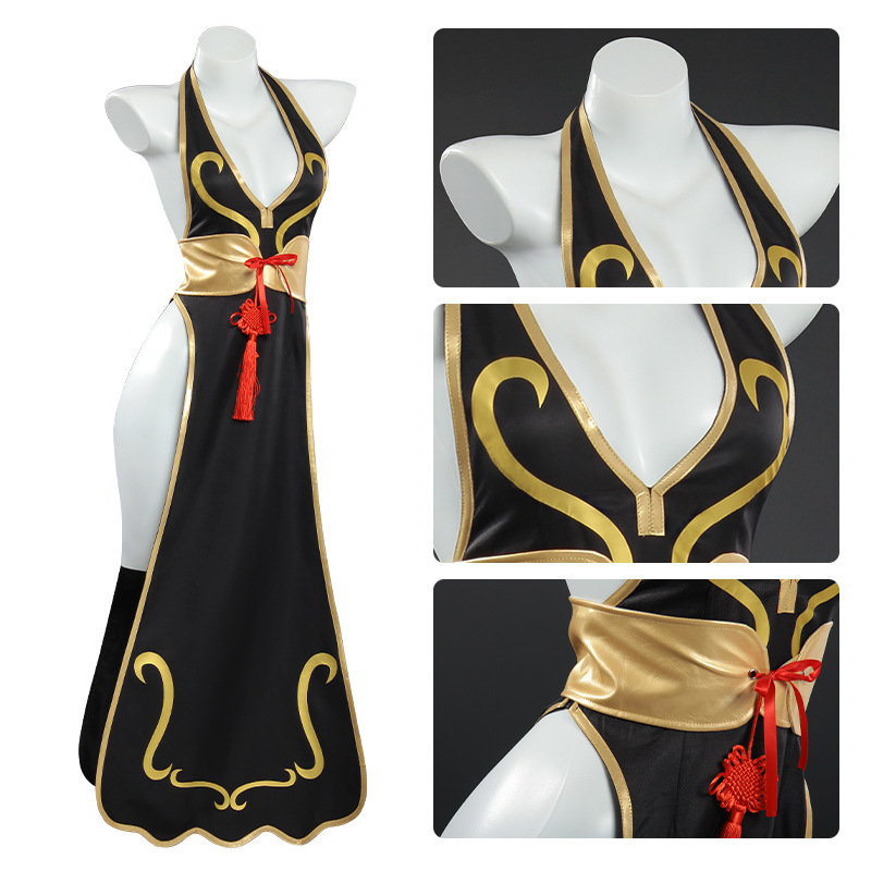 Disfraz de Cosplay de Chun-Li  - Anime Cosplay Black Girl reseña y precio