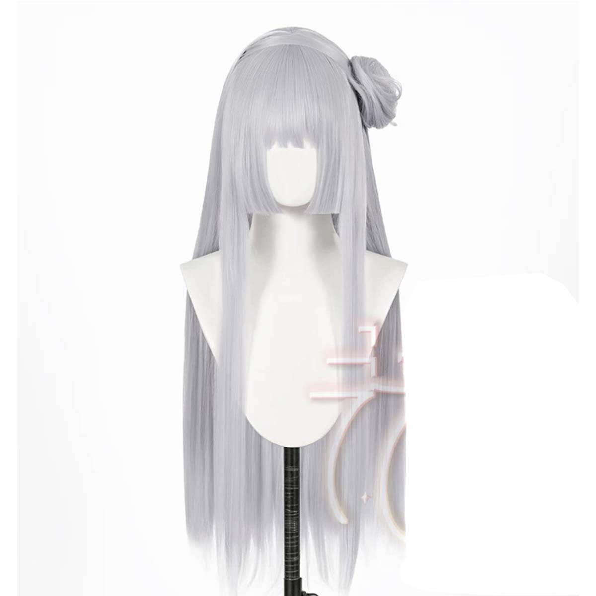Peluca de pelo sintético resis - Cosplay Anime White Hair reseña y precio