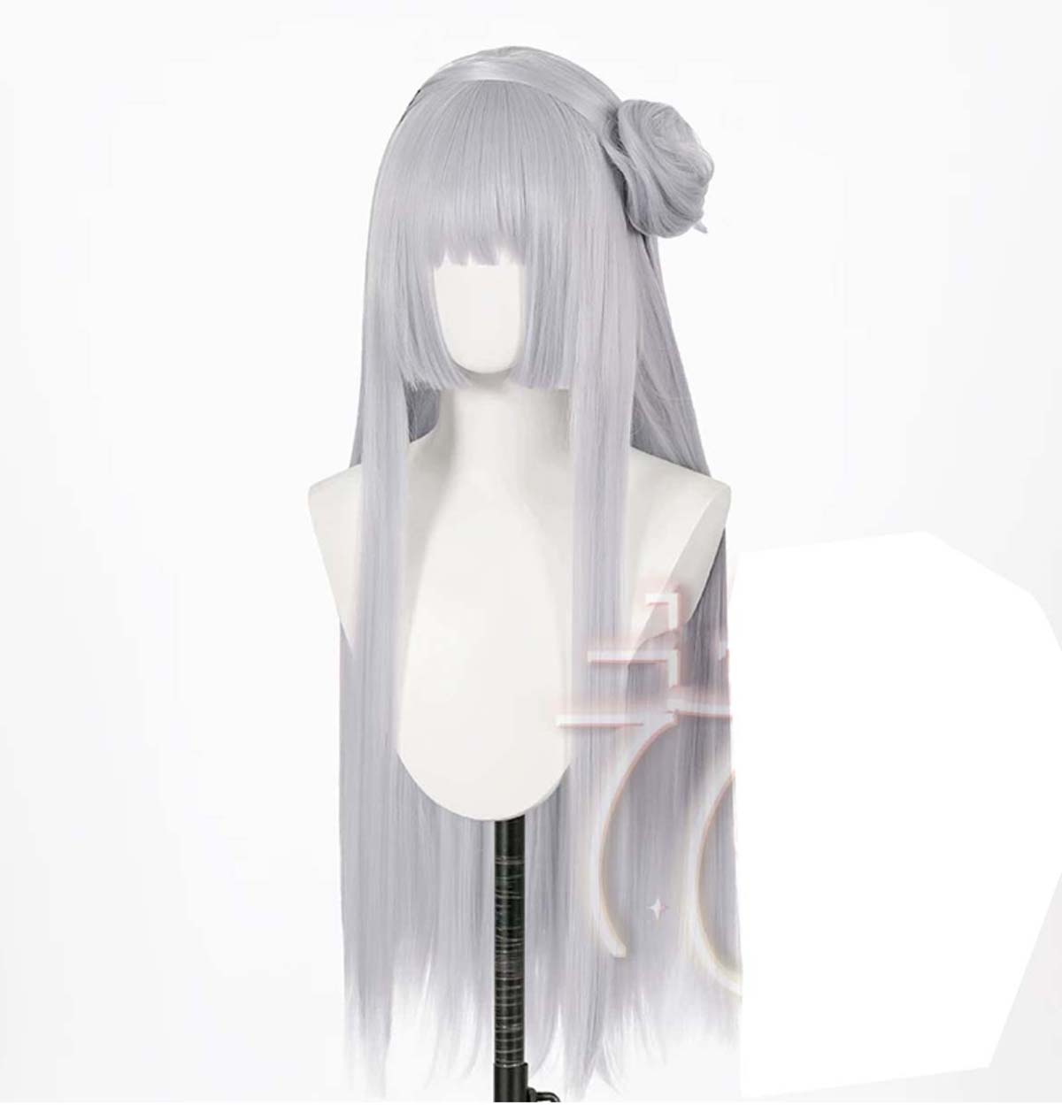 Peluca de pelo sintético resis - Cosplay Anime White Hair reseña y precio