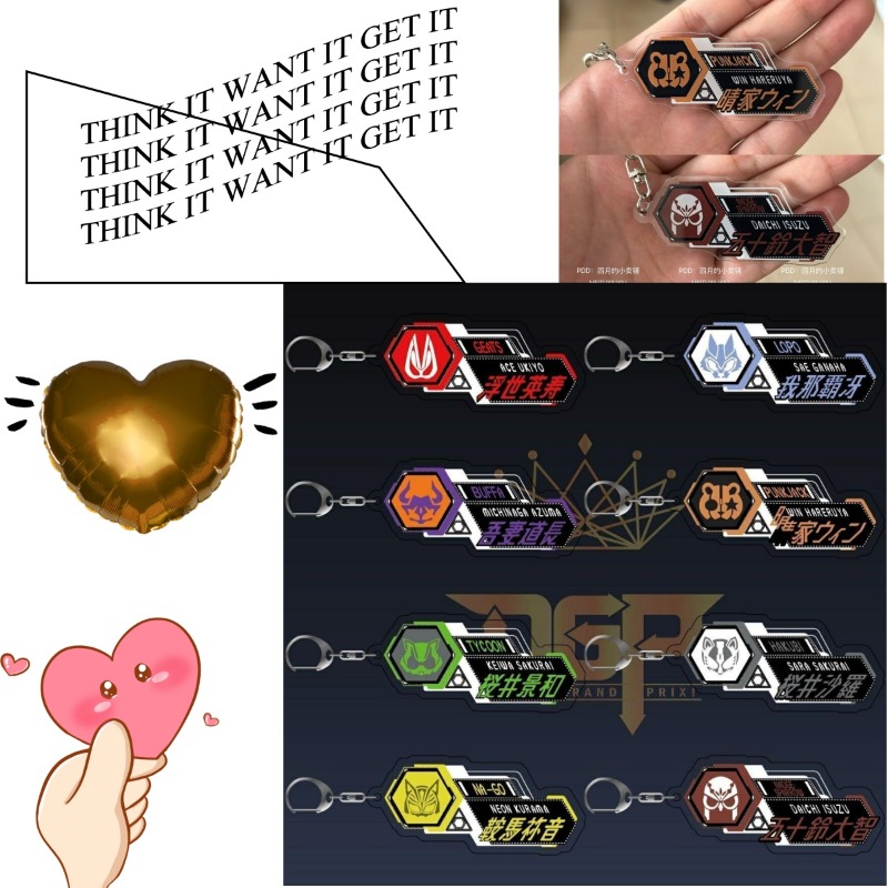 Llavero de acrílico con logo d - Anime Cosplay Kamen Rider reseña y precio