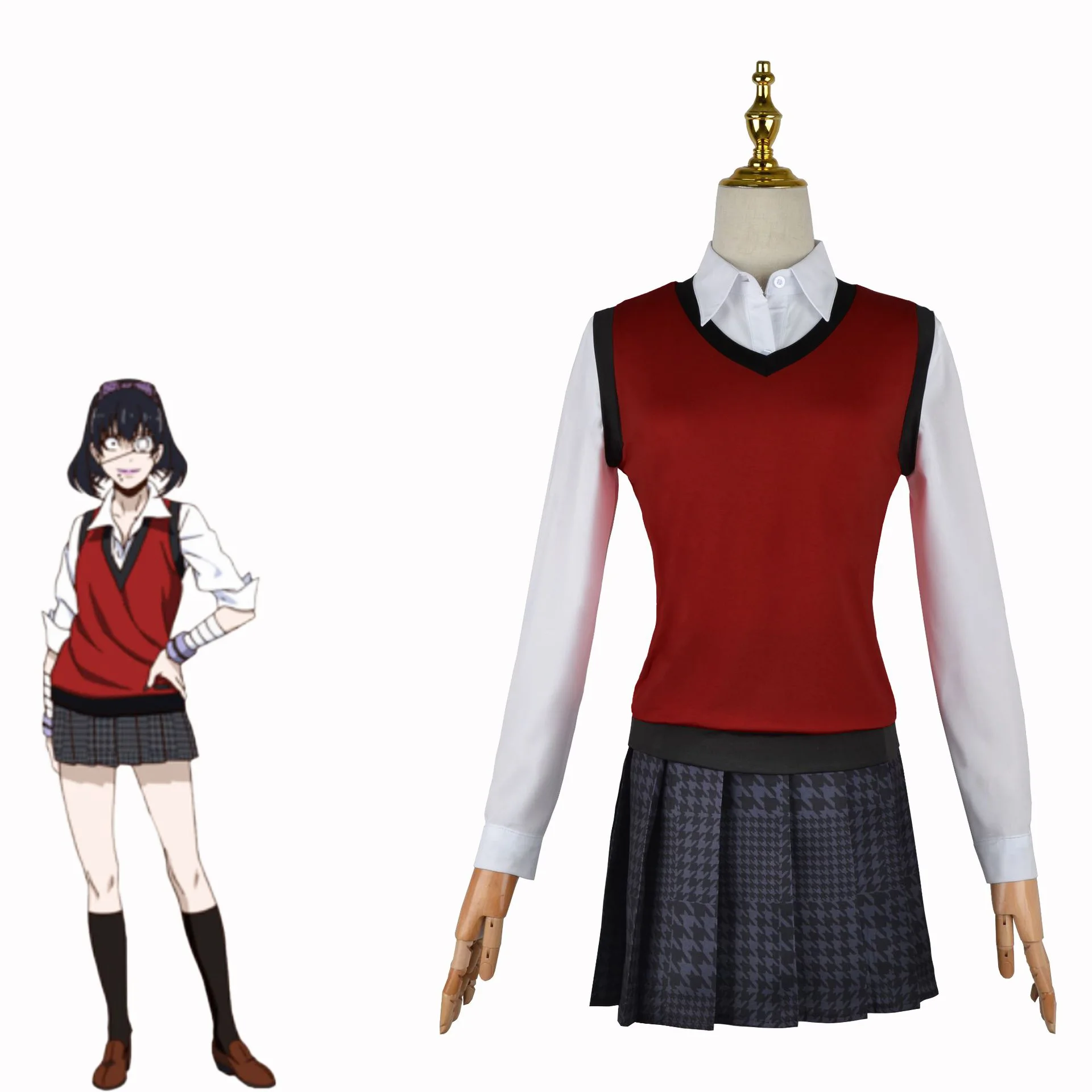Uniforme de Escuela Japonesa,  - Anime Cosplay Kakegurui reseña y precio