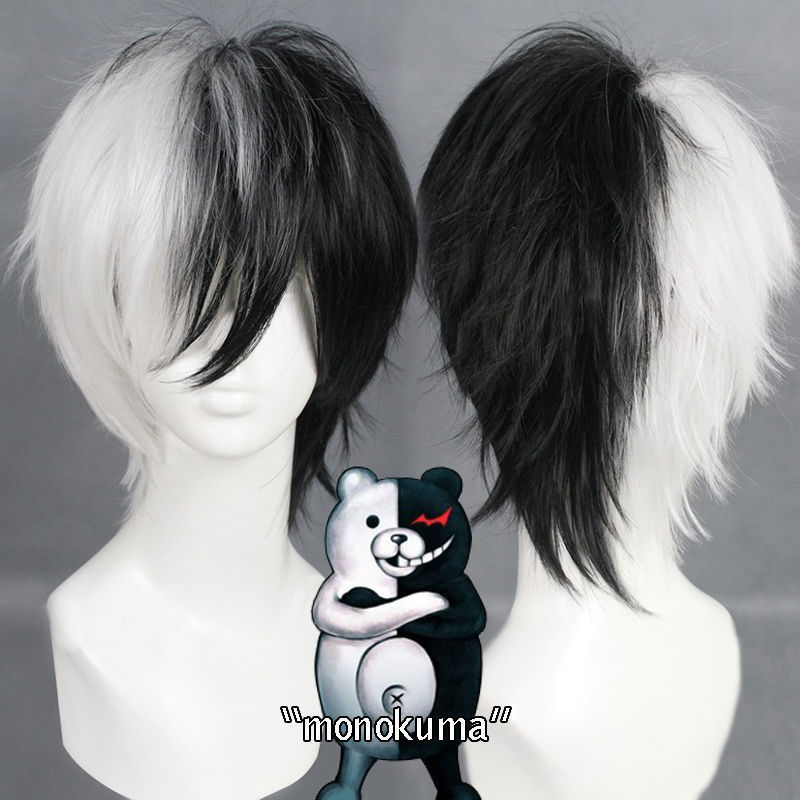 Danganronpa Peluca de oso blan - Cosplay Anime White Hair reseña y precio