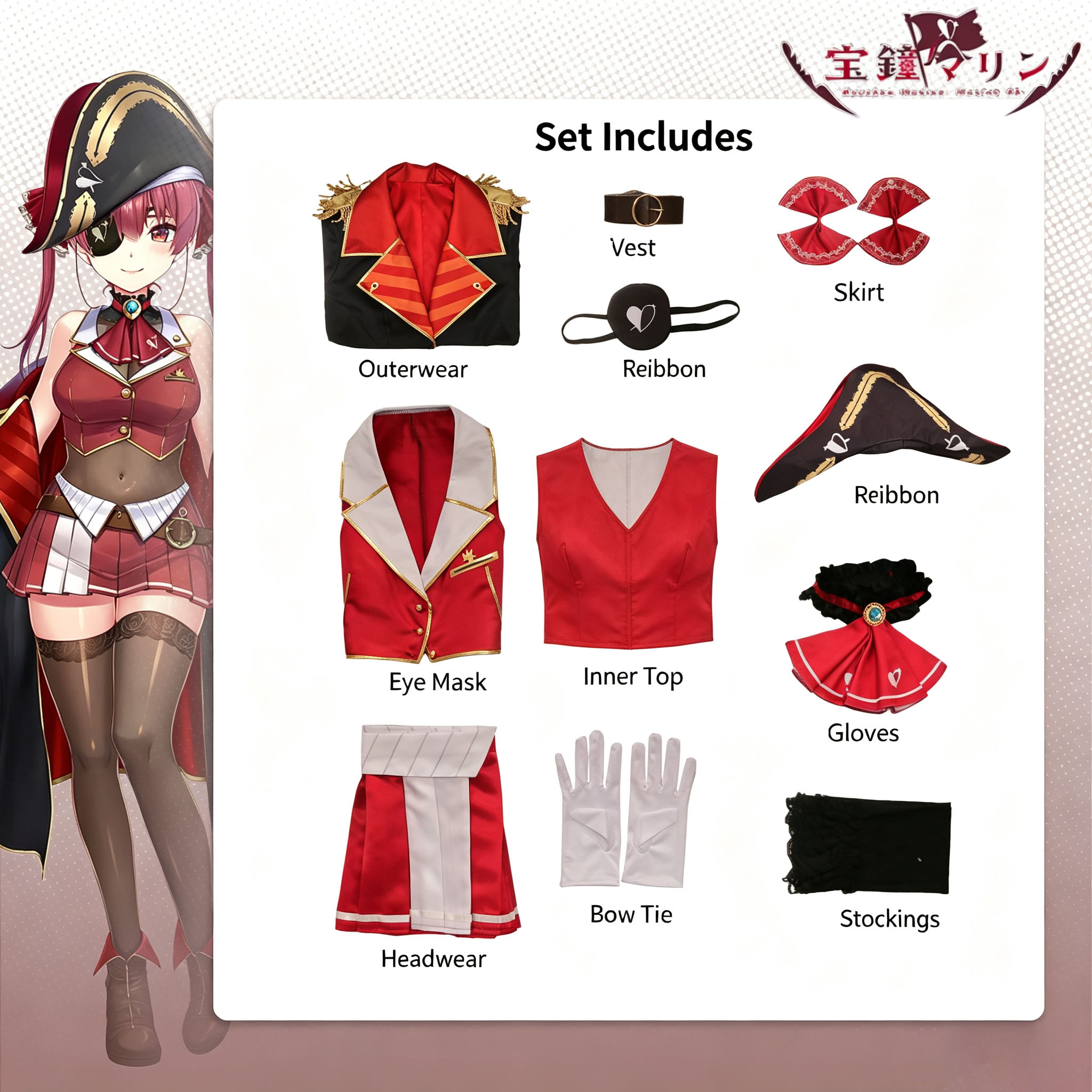 Disfraz de Cosplay de Hololive - Anime Cosplay Kakegurui reseña y precio