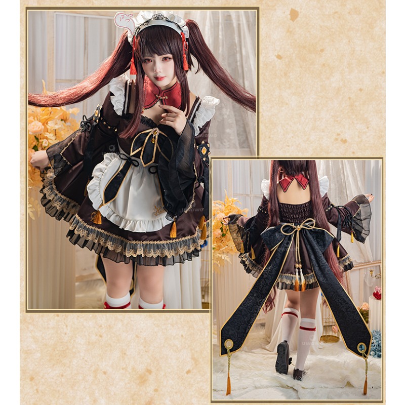 Juego Genshin Impact Hu Tao Ma - Anime Cosplay Maid reseña y precio
