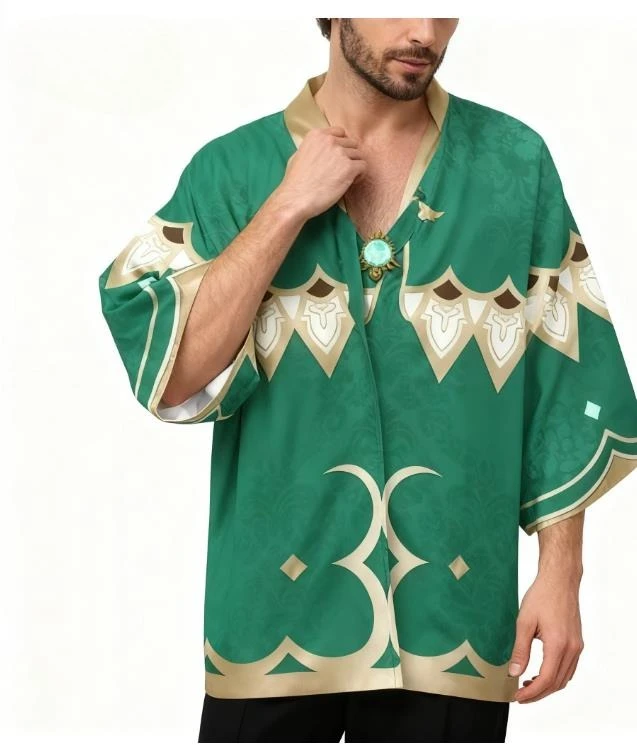 Disfraz de Cosplay de Genshin  - Anime Cosplay Kimono reseña y precio