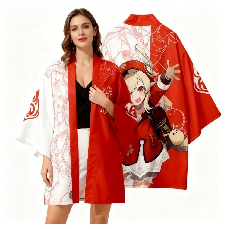 Disfraz de Cosplay de Genshin  - Anime Cosplay Kimono reseña y precio