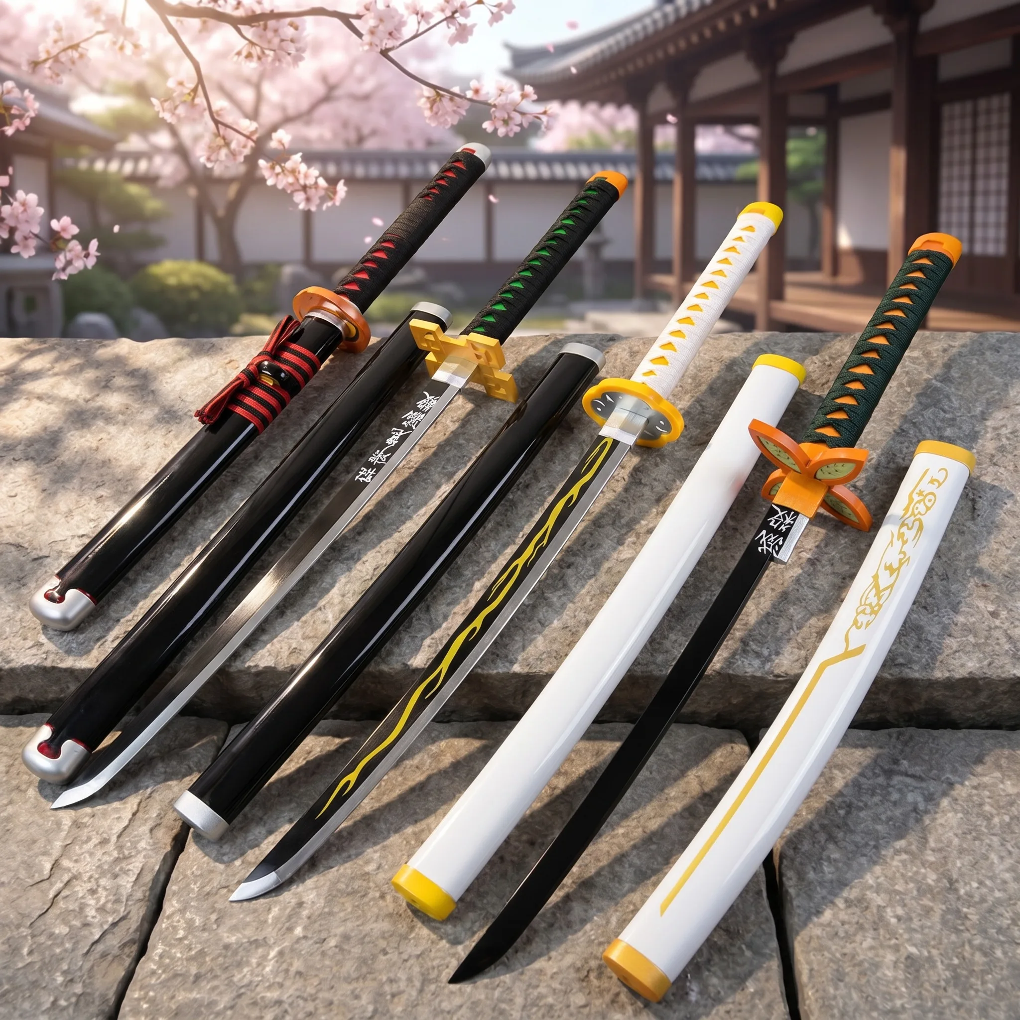 Espada de Anime Demon Slayer d - Anime Cosplay Katana reseña y precio
