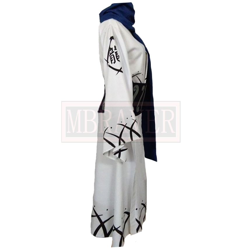 Samurai Ryuma-Kimono azul y bl - Anime Cosplay Kimono reseña y precio