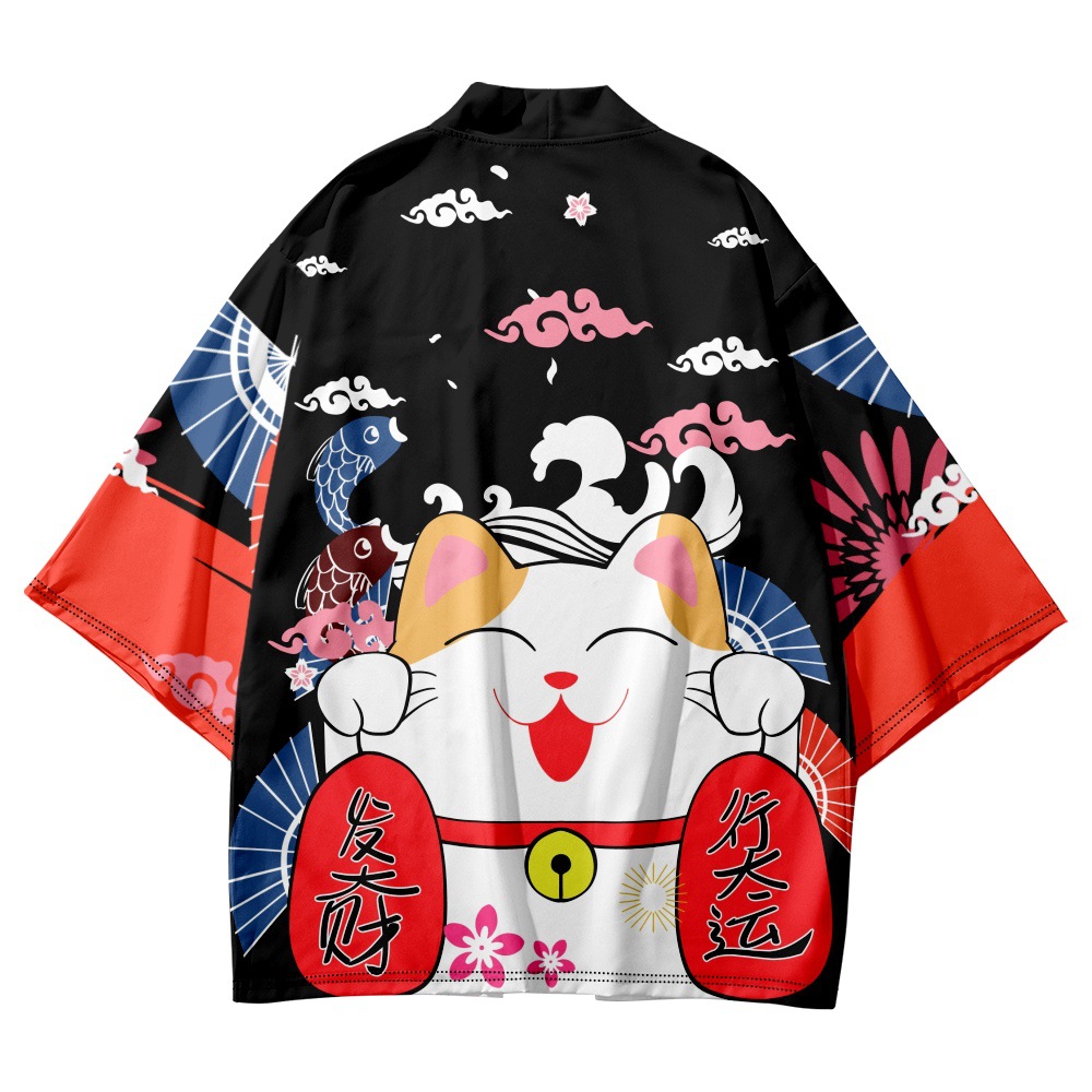 Yukata-cárdigan con estampado  - Asian Cosplay Anime reseña y precio
