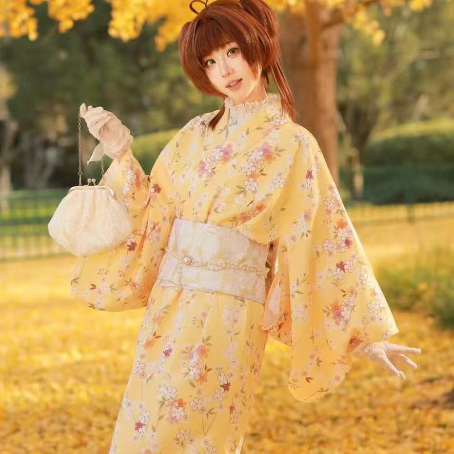 Lindo Kimono Amarillo para Niñ - Asian Cosplay Anime reseña y precio