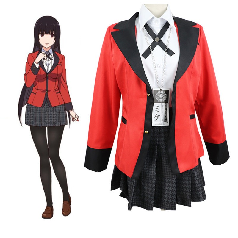 Disfraz de Cosplay de Jabami Y - Anime Cosplay Kakegurui reseña y precio